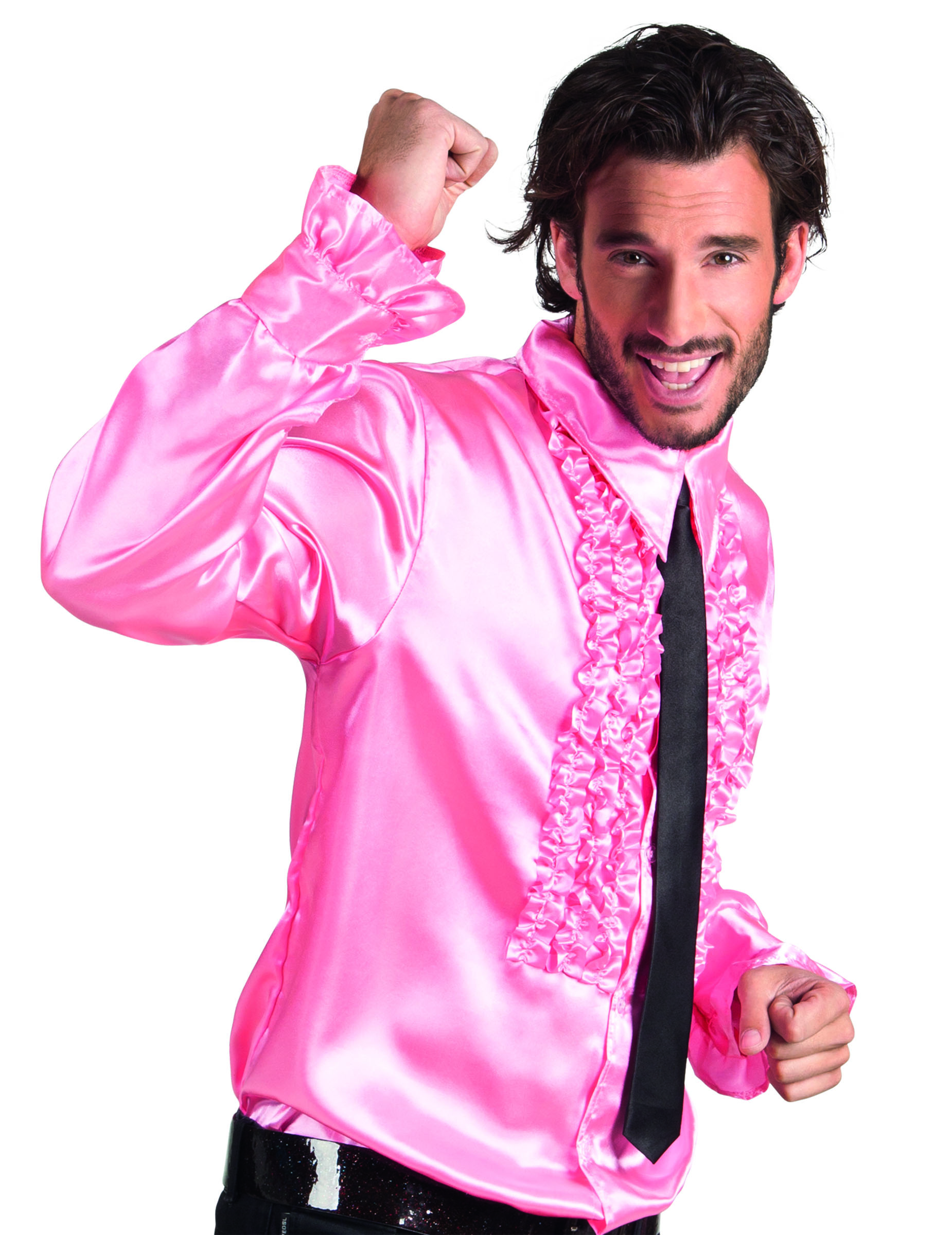 Chemise Homme Disco à Paillettes Brillantes Pour Soirée - Taille 2XL Violet - Tissu Stretch Confortable