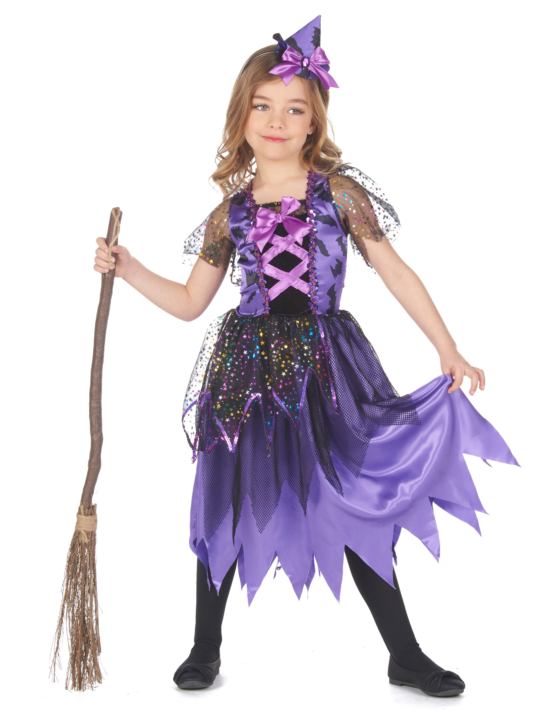 Morph Deguisement Sorciere Fille, Costume Sorcière Fille, Deguisement Enfant Sorciere, Déguisement Carnaval, Costume Halloween Enfant, XL