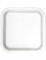 14 assiettes carrées en carton blanches 23 cm jetables