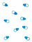 Petites sucettes bleues lot de 18