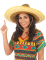 Sombrero mexicain jaune adulte