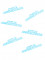 Confettis de table en bois joyeux anniversaire turquoise 15 g, 5,5 cm