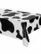 Nappe en plastique vache 127 x 274 cm pour décoration de fête