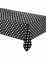 Nappe plastique noire à pois blancs rectangulaire 137 x 274 cm
