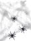 Toile d'araignée blanche avec araignées 20 g Halloween