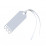 10 étiquettes blanches coeur avec ruban satin 7 x 2 cm pour mariage