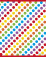 8 sacs de fête anniversaire rayé multicolores 18x23 cm