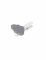 6 pinces nuage grises 4.5 cm en bois blanc