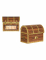 4 boîtes aux trésors en carton pirate 9 x 10 cm à monter