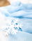 Gros plan sur un flocon des flocons de neige de Noël pour décoration