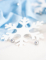 Détail de la mise en scène du flocon de neige de Noël pour décoration