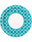 8 Assiettes en carton Grafik turquoise 22 cm