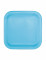 16 Petites assiettes carrées en carton bleu pastel 17 cm pour dessert