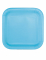 14 assiettes carrées en carton bleu pastel 22 cm pour baby shower