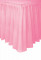 Jupe de table rose clair en plastique 73 x 426 cm adhésive