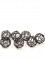 12 boules déco métal noir 2 cm pour décoration de table