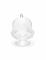 3 mini cloches en plastique transparentes 7,5 x 5,5 cm pour dragées