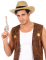 Chapeau cowboy paille adulte