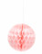Boule papier alvéolée rose bonbon 12 cm à suspendre