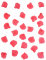 Détail de la texture du 100 pétales de rose mariage