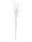 20 fourchettes en plastique transparent 18 cm pour décoration de table