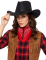 Chapeau cowboy noir en suedine adulte