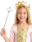 Baguette princesse diamant argentée adulte et enfant