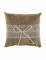 Coussin pour alliances en toile de jute et dentelle 12 cm style rustique