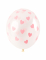 6 ballons en latex transparents coeurs rose clair 30 cm pour mariage