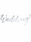 Guirlande wedding argent 45 x 12 cm en carton