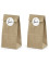 6 sachets kraft avec stickers love 18.5 cm pour mariage