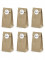 Vue d ensemble des sachets kraft stickers love pour mariage