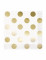 16 petites serviettes en papier blanc à pois or 25 x 25 cm pour mariage