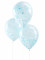 5 ballons confettis bleu clair 30 cm en latex
