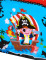 Gros plan sur l illustration de la nappe plastique pirate pour anniversaire