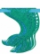 Guirlande pailletée jolie sirène pour décoration anniversaire verte et bleue