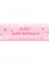 Bannière à personnaliser rose 50 x 152 cm avec lettres autocollantes