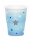 8 gobelets en carton One Little Star bleus 266 ml pour anniversaire