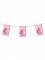 Guirlande papier baptême fille rose 4,5 m