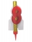 Fontaine lumineuse numéro 8 rouge 12 cm pour gâteau d'anniversaire