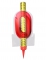 Fontaine lumineuse chiffre 0 rouge 12 cm pour gâteau