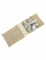 4 porte-couverts effet jute et dentelle blanche 8,5 x 24,5 cm