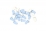 32 Confettis de table pieds de bébé bleu et blanc 10 g pour baby shower