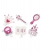 6 pinces décoratives thème princesse 4 cm pour table d'anniversaire