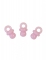 10 décorations de table motif tétine rose 2 cm pour baby shower