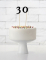 Mise en situation sur un gâteau du 10 chiffres sur pic pour fête