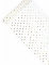 Chemin de table en organza blanc avec pois doré métallisé 36 cm x 9 m