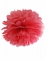 Pompon à suspendre en papier de soie rouge 25 cm