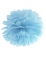 Pompon à suspendre en papier de soie bleu 25 cm