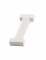 Petite lettre i en bois blanc 5 cm pour décoration personnalisée